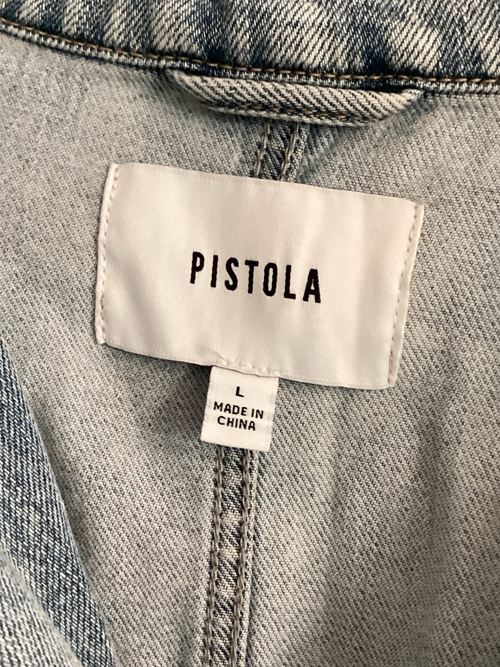 pistola Light Wash Denim Jumpsuit - Picture 2 of 6